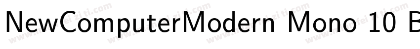 NewComputerModern Mono 10 Book字体转换